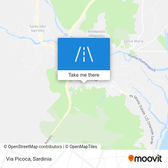 Via Picoca map