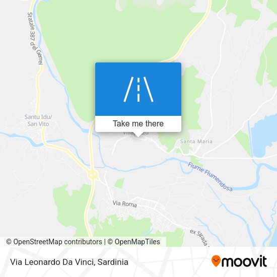 Via Leonardo Da Vinci map