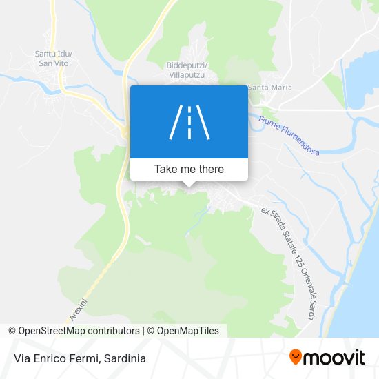 Via Enrico Fermi map