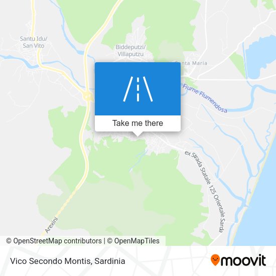 Vico Secondo Montis map