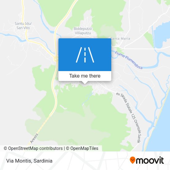 Via Montis map