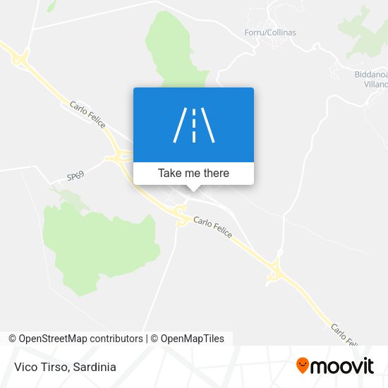 Vico Tirso map