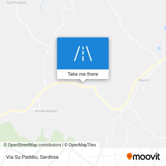 Via Su Paddiu map
