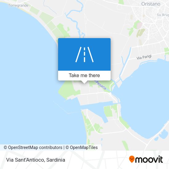 Via Sant'Antioco map