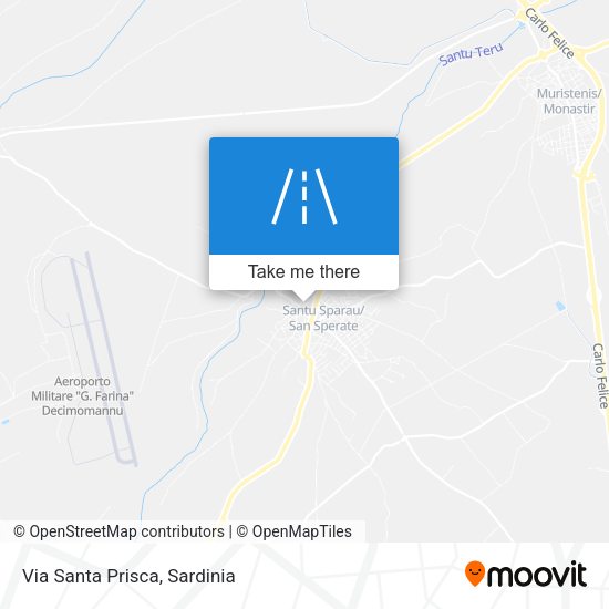 Via Santa Prisca map