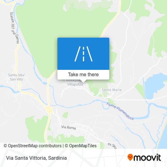 Via Santa Vittoria map