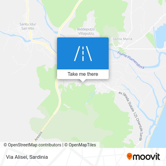 Via Alisei map