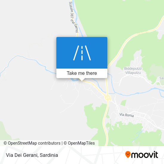 Via Dei Gerani map
