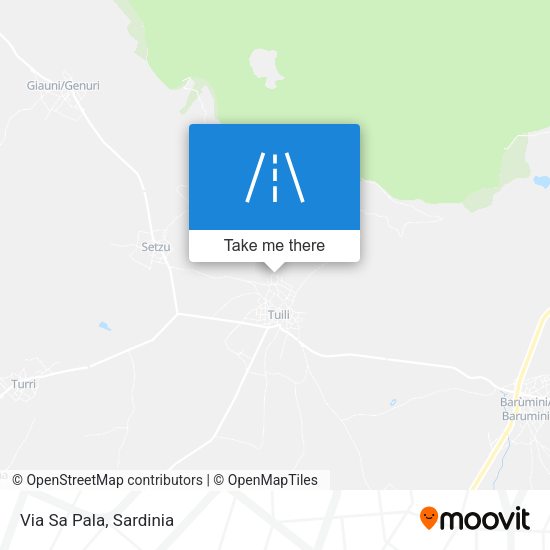 Via Sa Pala map