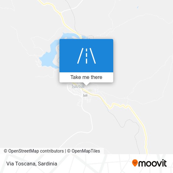 Via Toscana map