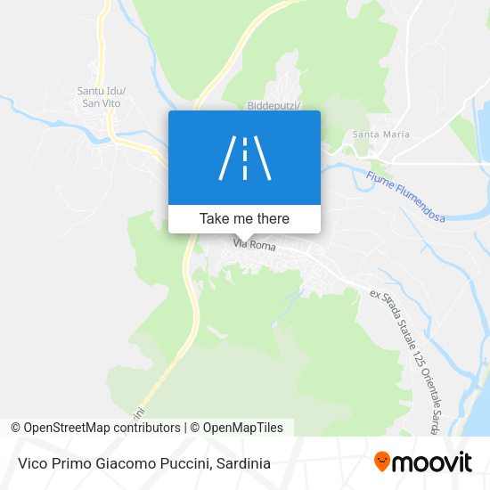 Vico Primo Giacomo Puccini map