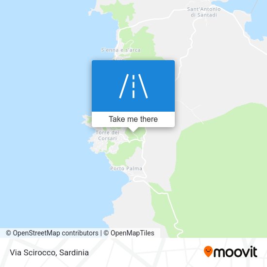 Via Scirocco map