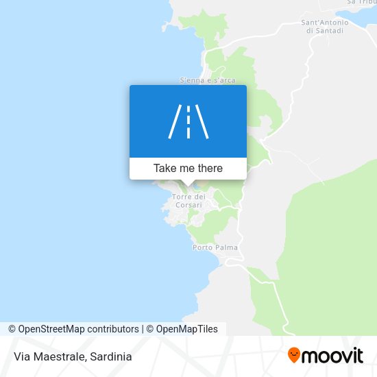 Via Maestrale map