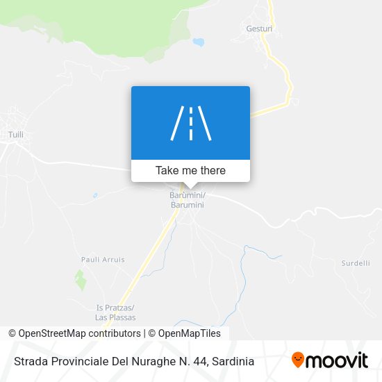 Strada Provinciale Del Nuraghe N. 44 map