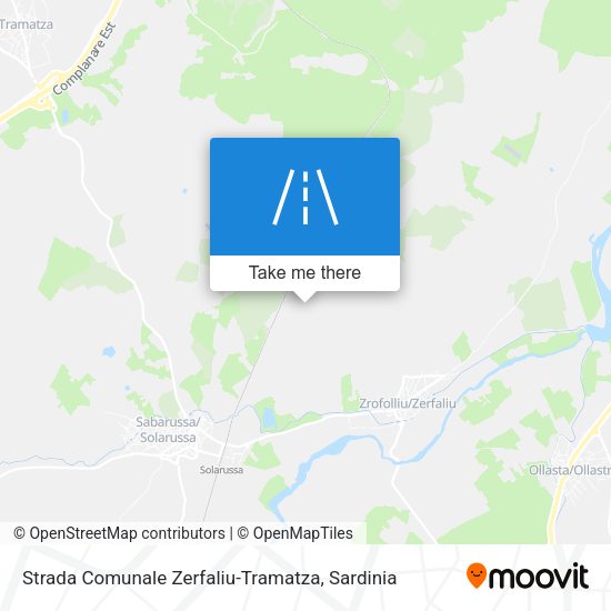Strada Comunale Zerfaliu-Tramatza map