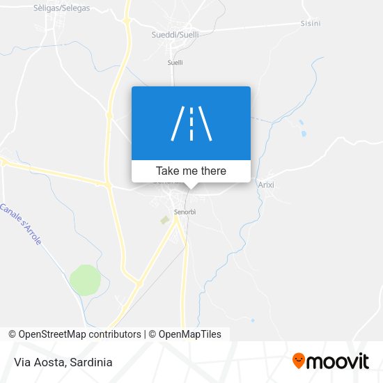 Via Aosta map
