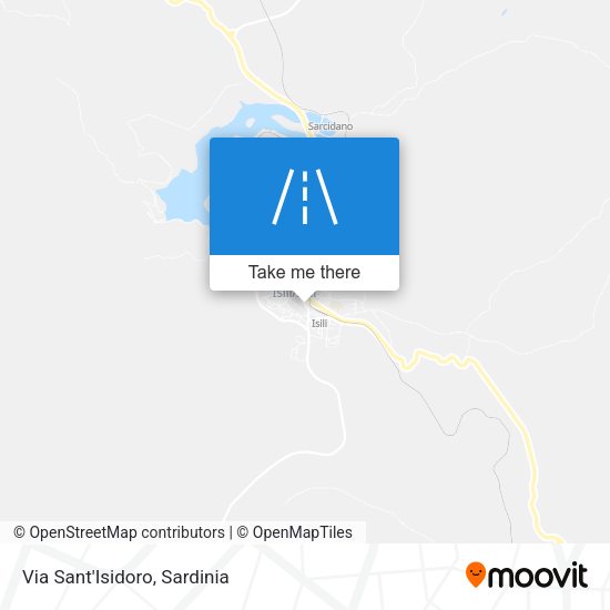 Via Sant'Isidoro map