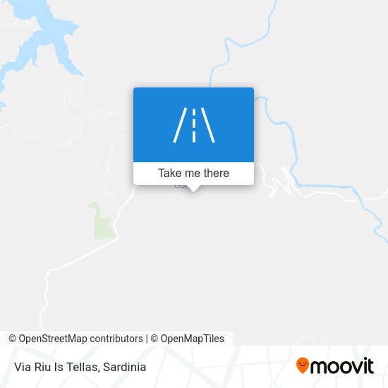 Via Riu Is Tellas map