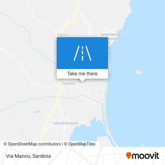 Via Mannu map