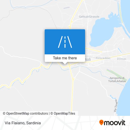 Via Flaiano map