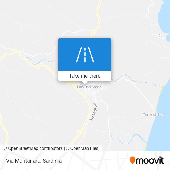 Via Muntanaru map