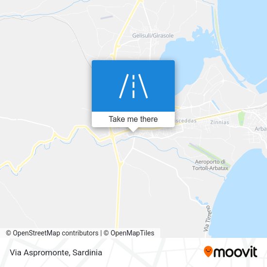 Via Aspromonte map