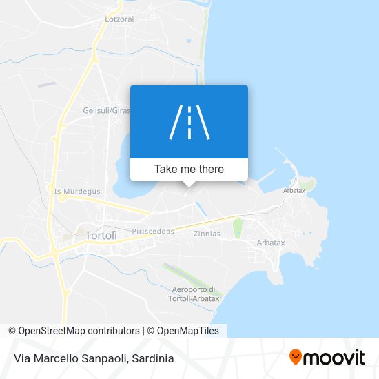 Via Marcello Sanpaoli map