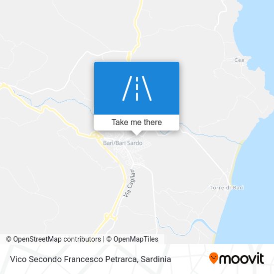 Vico Secondo Francesco Petrarca map