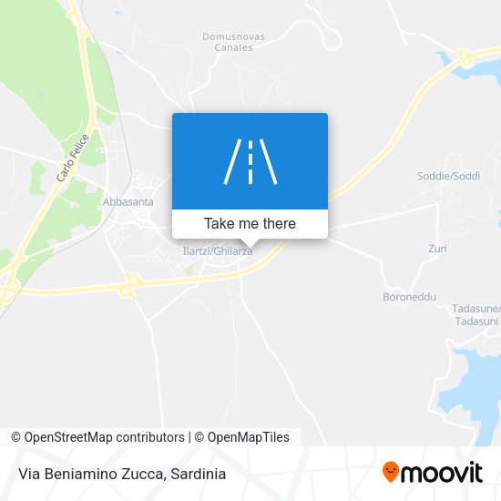 Via Beniamino Zucca map