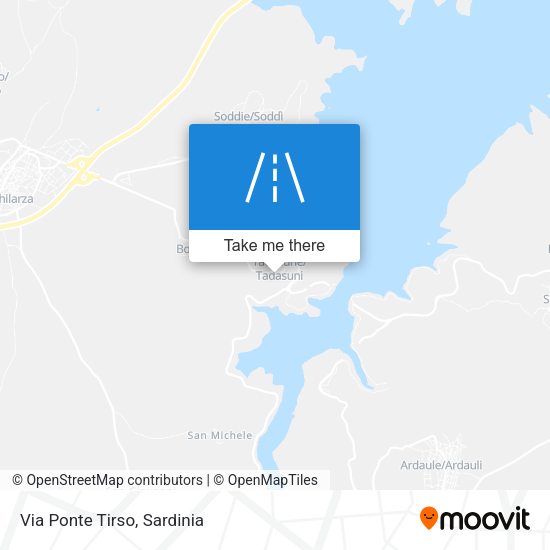 Via Ponte Tirso map