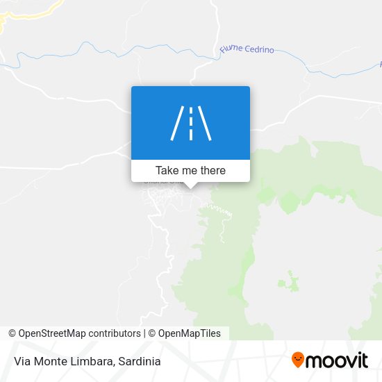 Via Monte Limbara map