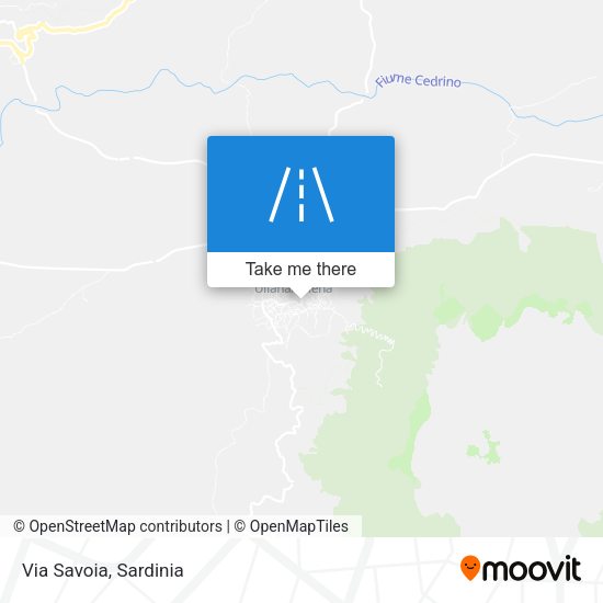 Via Savoia map