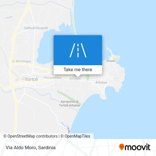 Via Aldo Moro map