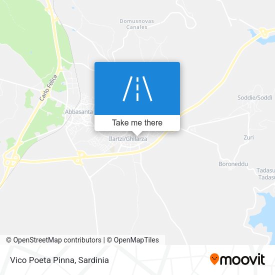 Vico Poeta Pinna map
