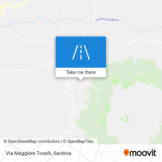 Via Maggiore Toselli map