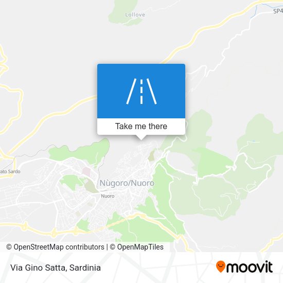 Via Gino Satta map