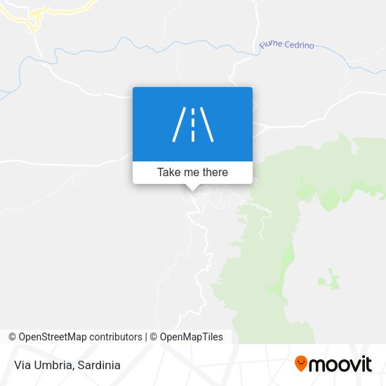 Via Umbria map