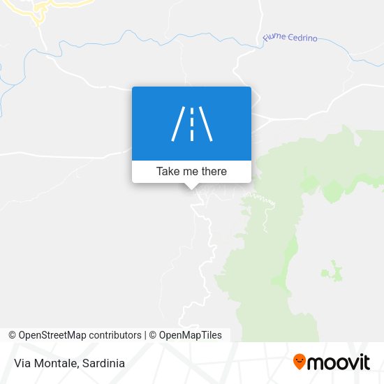 Via Montale map
