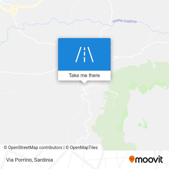 Via Porrino map