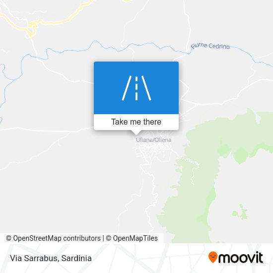 Via Sarrabus map