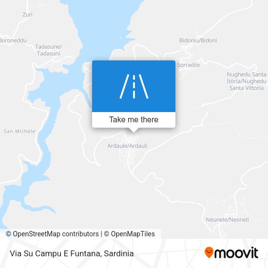 Via Su Campu E Funtana map