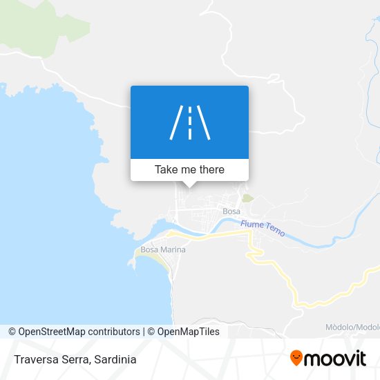 Traversa Serra map