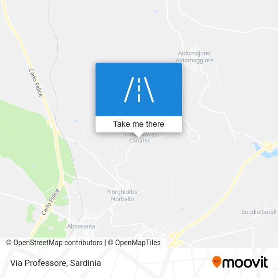 Via Professore map