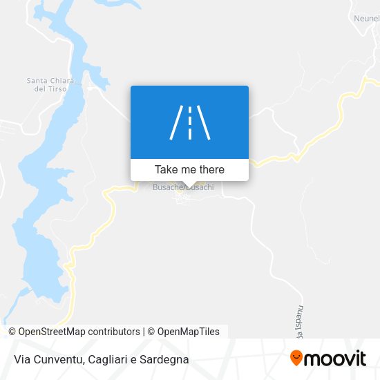 Via Cunventu map