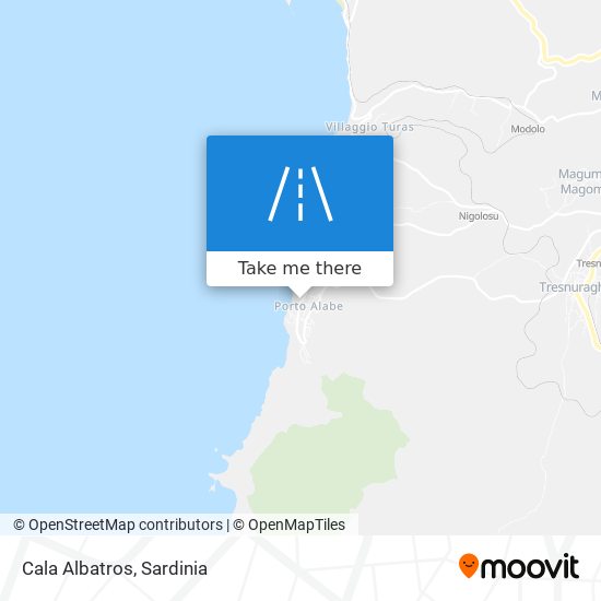 Cala Albatros map