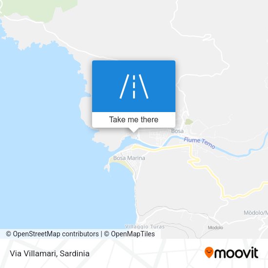 Via Villamari map