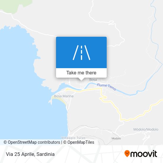 Via 25 Aprile map