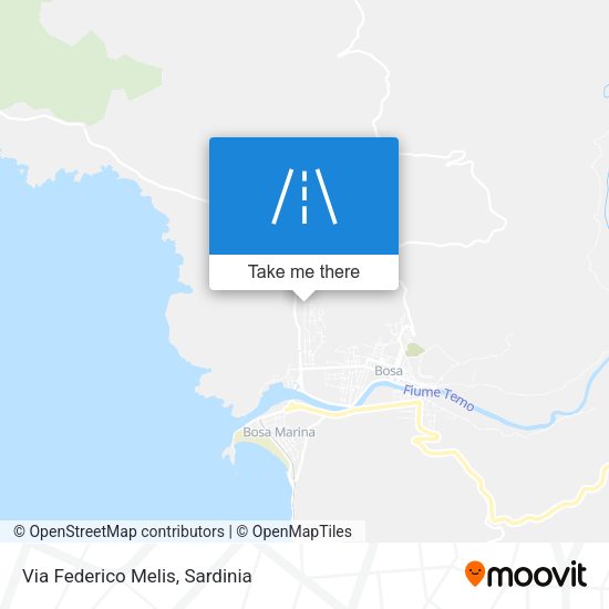 Via Federico Melis map