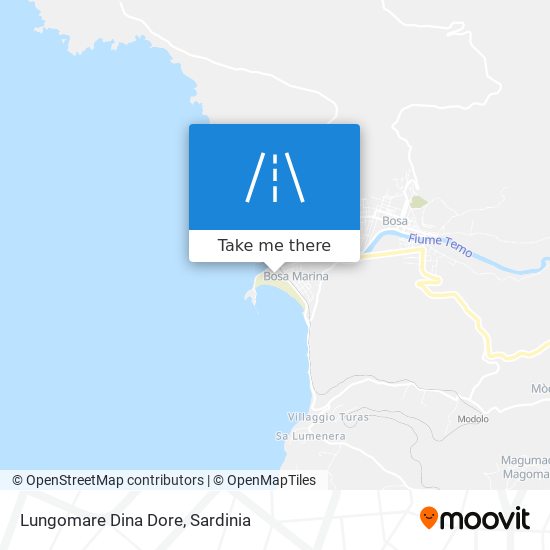Lungomare Dina Dore map