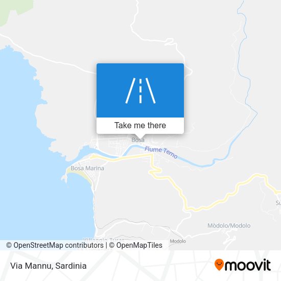 Via Mannu map